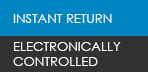 Instant return, electronically controlled