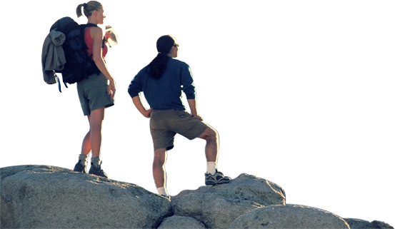 People_stand_behind_hill